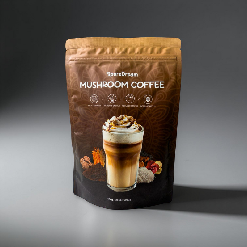 SporeDream Functional Mushroom Coffee Latte