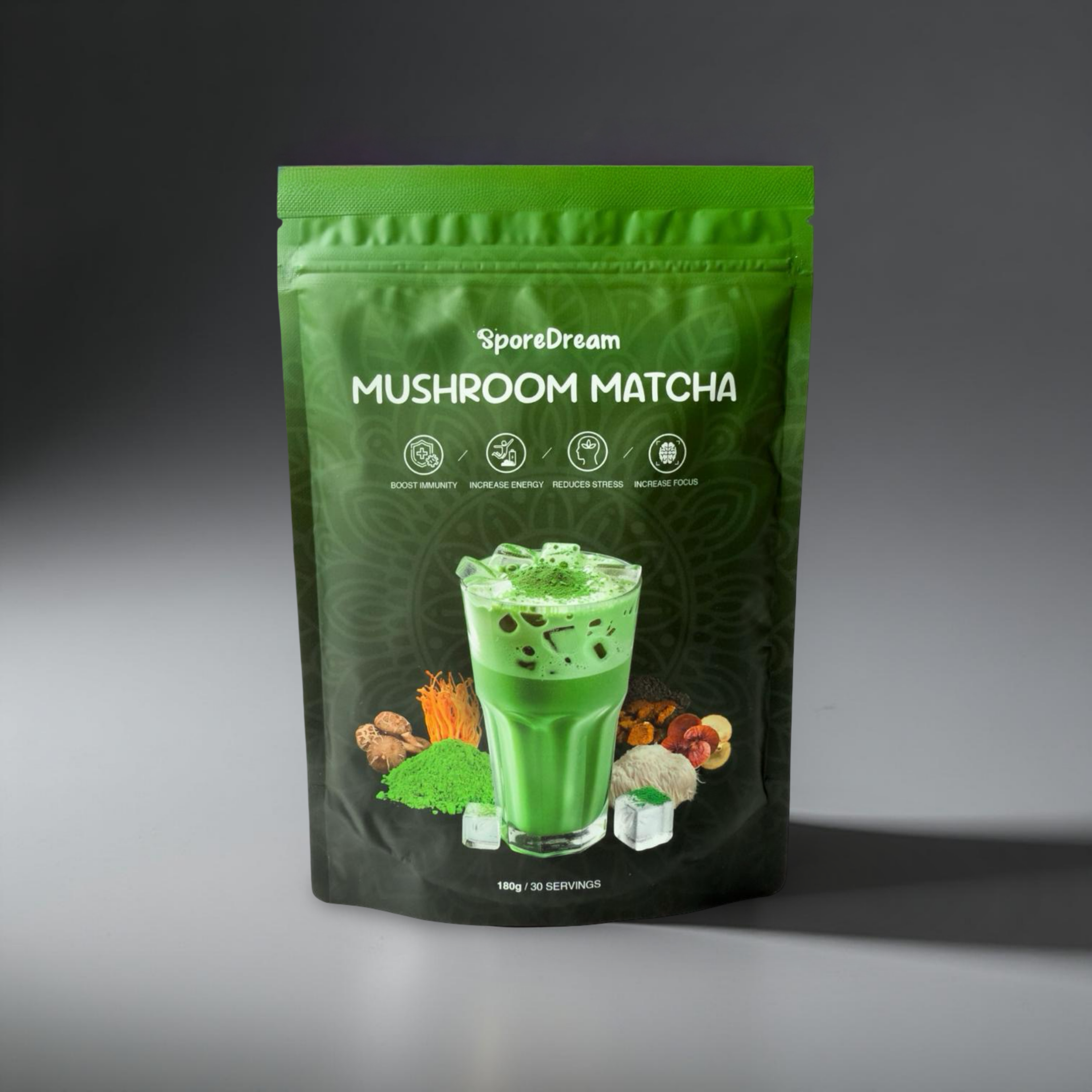SporeDream Functional Mushroom Matcha Main image